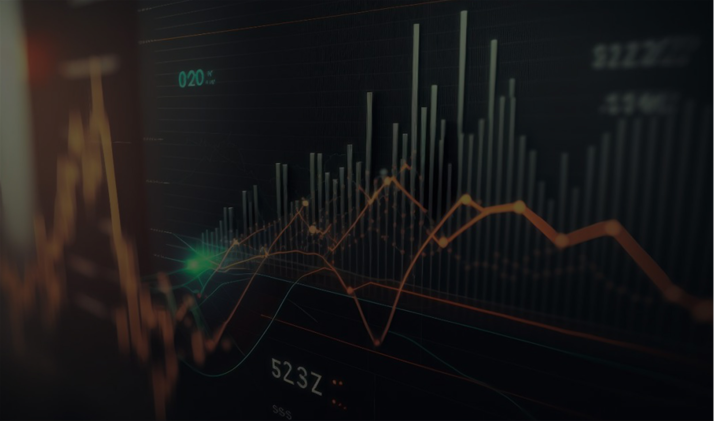 Trading chart background